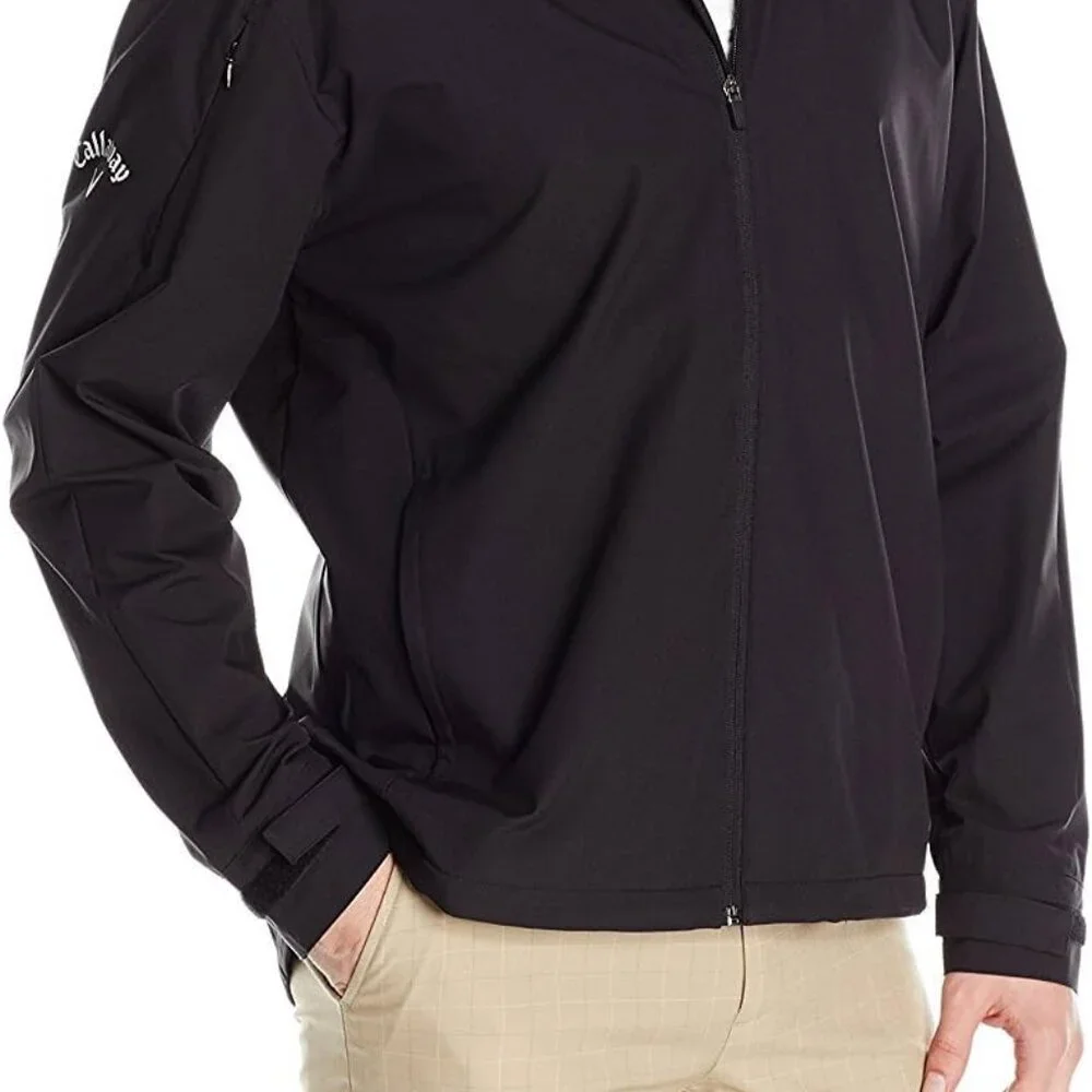 All-Weather Men's Long Sleeve Golf Windbreaker - Thermal Layer & Extended Sizes